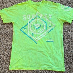 Society Neon Green Graphic T-Shirt